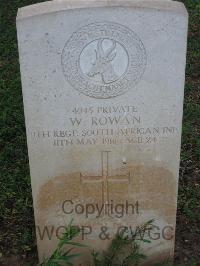 Dar Es Salaam War Cemetery - Rowan, Walter